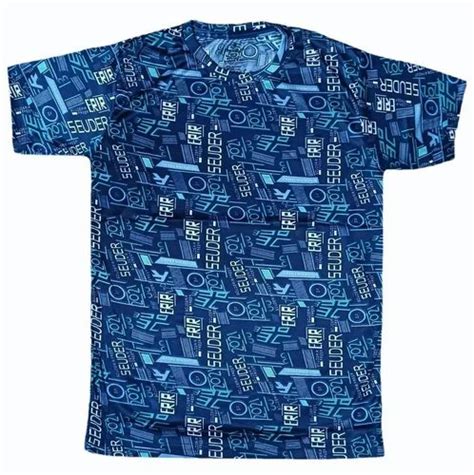 Men Blue Printed Dri Fit T Shirts At Rs 125 Men Printed T Shirt In