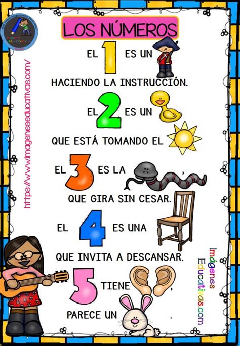 Los NÚmeros En Pictogramas Para Educación Infantil Y Preescolar