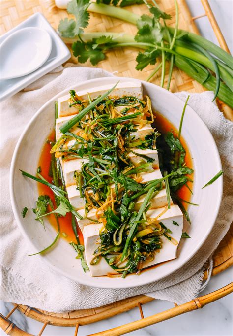 Cantonese-Style Steamed Tofu with Ginger & Scallions | The Woks of Life