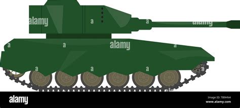 Side view of a military war tank - Vector Stock Vector Image & Art - Alamy