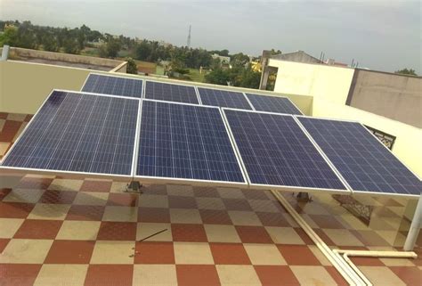 Mounting Structure On Grid Rooftop Solar Power System For Commercial Capacity 10kw At Best