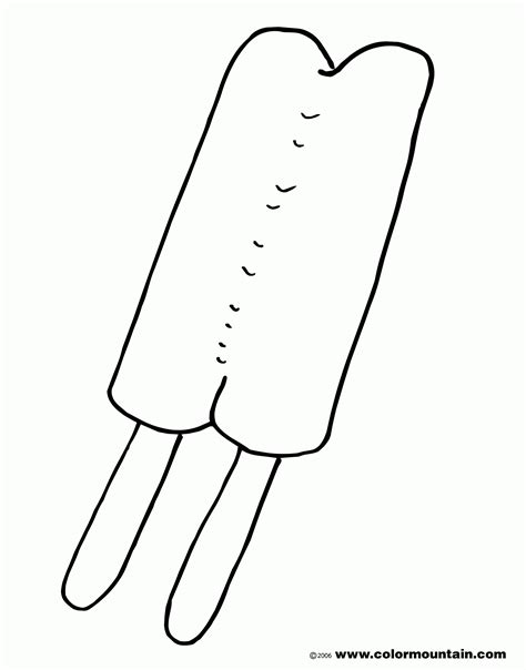 Printable Popsicle Outline