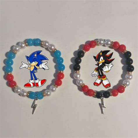 Sonic And Shadow Bracelets In Diy Kandi Bracelets Pony Bead