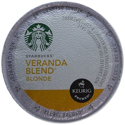 Starbucks Coffee K Cup Pods Veranda Blend Blonde Roast Coffee Notes Of Toasted Malt Milk