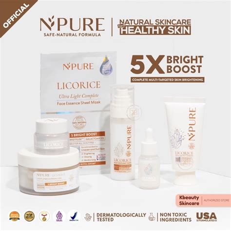 Jual NPURE Licorice Series Brightening The Light Cleanser Milky