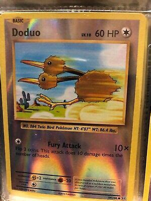 Pokemon XY Evolutions Reverse Holo Doduo 69 108 Fresh 1 Card EBay