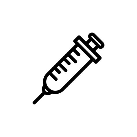 Vector Syringe For Medical Equipment Syringe Icon Suitable For