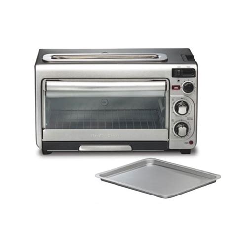 Hamilton Beach 2 In 1 Countertop Oven And Long Slot Toaster Stainless