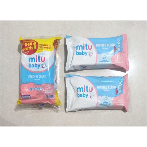 Jual 1 Pc Mitu Baby Fresh Clean Wipes Blossom Berry 50sheets Tisu