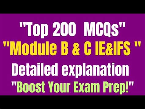 Top 200 Must Know MCQs For JAIIB IE IFS Ace Module B C With