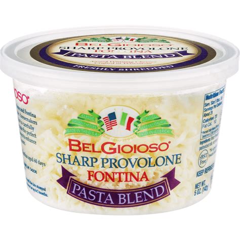 BelGioioso Sharp Provolone Fontina Pasta Blend Freshly Shredded Shop