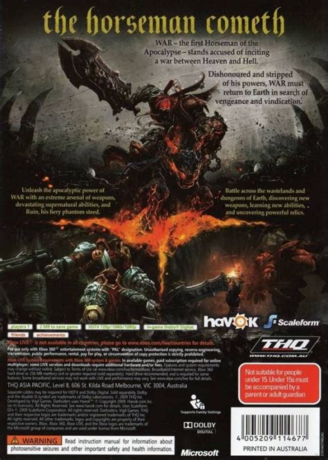Darksiders: Wrath of War for Xbox 360 - Sales, Wiki, Release Dates ...