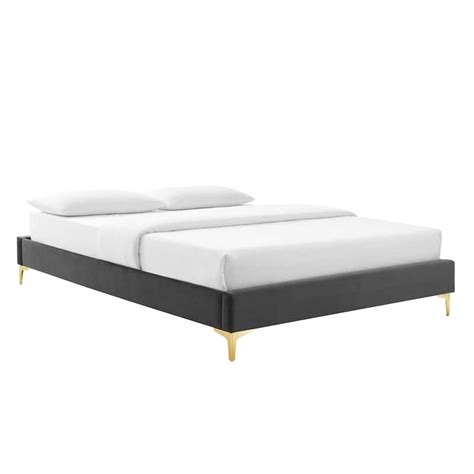 Amber Performance Velvet Queen Platform Bed Bed Bath And Beyond 36953989