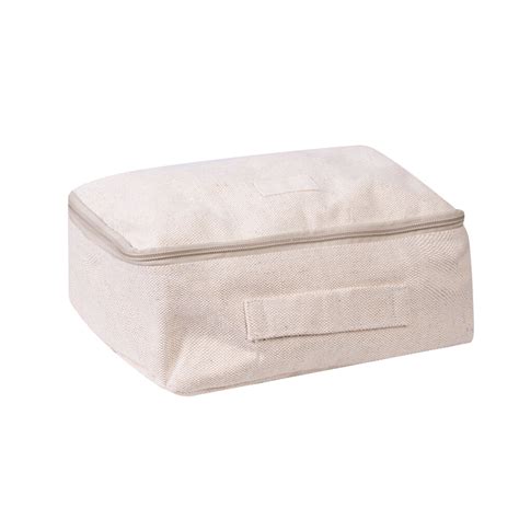 Organizador Small Yute Y Algodon Natural Beige Juco Divino