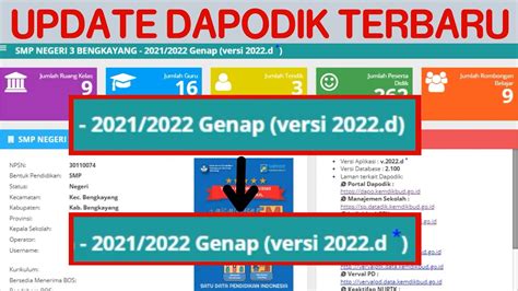 Cara Update Dapodik Versi D Ke D Youtube