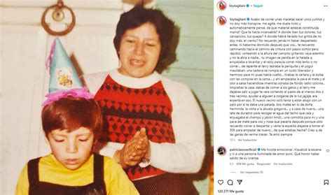 La Foto De Lizy Tagliani En Su Infancia Con La Que Le Dedic Un Emotivo