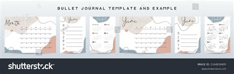 Bullet Journal Template Vector Illustration Stock Vector (Royalty Free ...