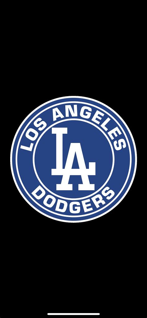 Los Angeles Dodgers Logo on Black Background