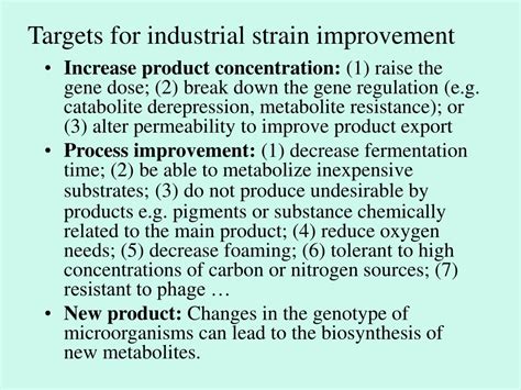 PPT Improvement Of Industrial Strains PowerPoint Presentation Free