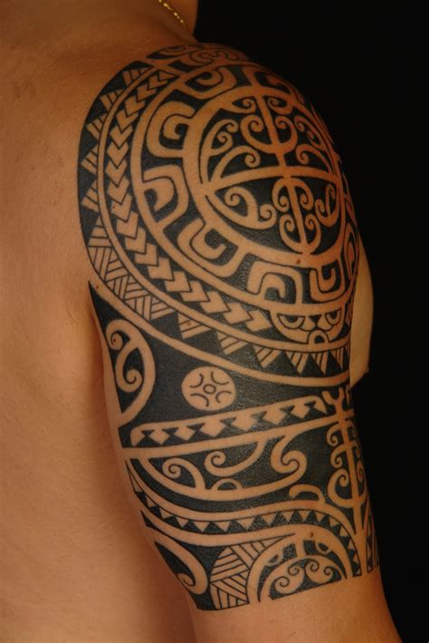 Shane Tattoos Polynesian Shoulder Tattoo On Anthony