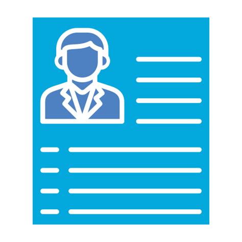 Resume Generic Blue Icon