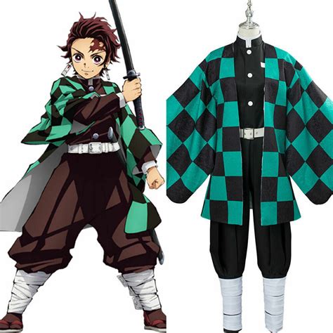 Demon Slayerkimetsu No Yaiba Kamado Tanjiro Unisex Kimono Cosplay