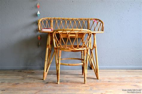 Ensemble Bureau Et Fauteuil En Osier Jos Phine L Atelier Belle