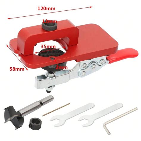 Un Conjunto De Plantilla De Perforaci N Con Bisagra Roja De Mm Para