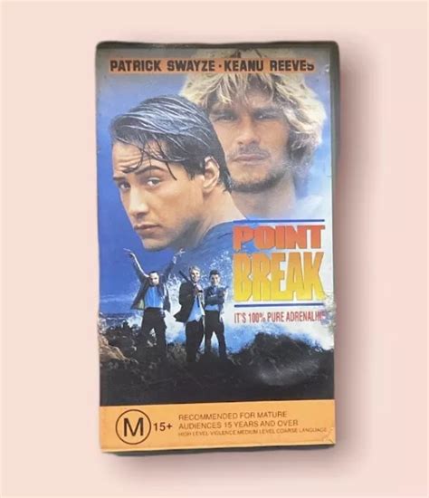 Vhs Movie Point Break Patrick Swayze Keanu Reeves Lori