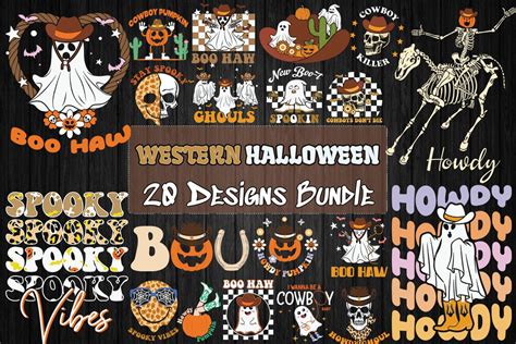 Western Halloween Bundle SVG 20 Designs Graphic By Pecgine Creative