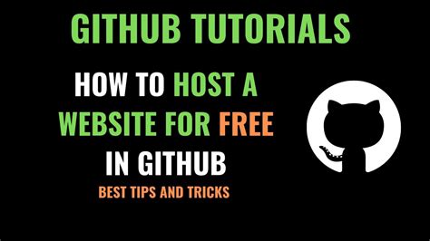 Host Website For Free Lifetime In Github In Minutes In English Host