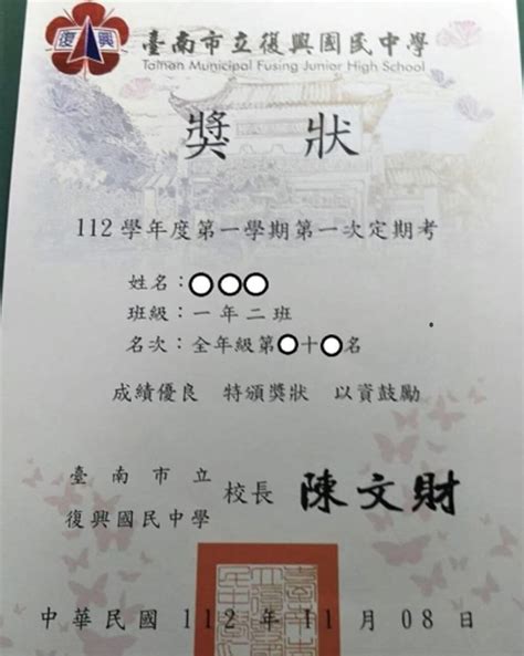 新聞 台南復興國中獎狀印排名 教部要求縣市落實督導 看板 Tainan Mo Ptt 鄉公所