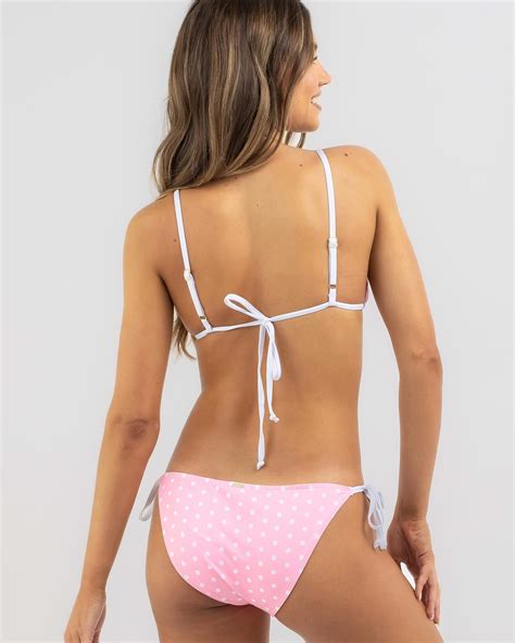 Shop Topanga Betty Triangle Bikini Top In Strawberry Gelato Fast