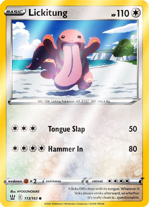 Reverse Holo (113/163) Lickitung - Battle Styles | PokeRand