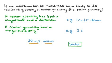 Question Video Determining Whether The Product Of Two Quantities Is A