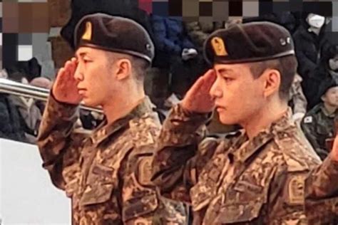 V de BTS y RM se gradúan como aprendices militares de elite en su