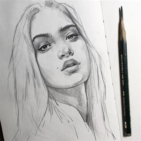 Art Pencil Drawing For Girls - *we don't own any content.