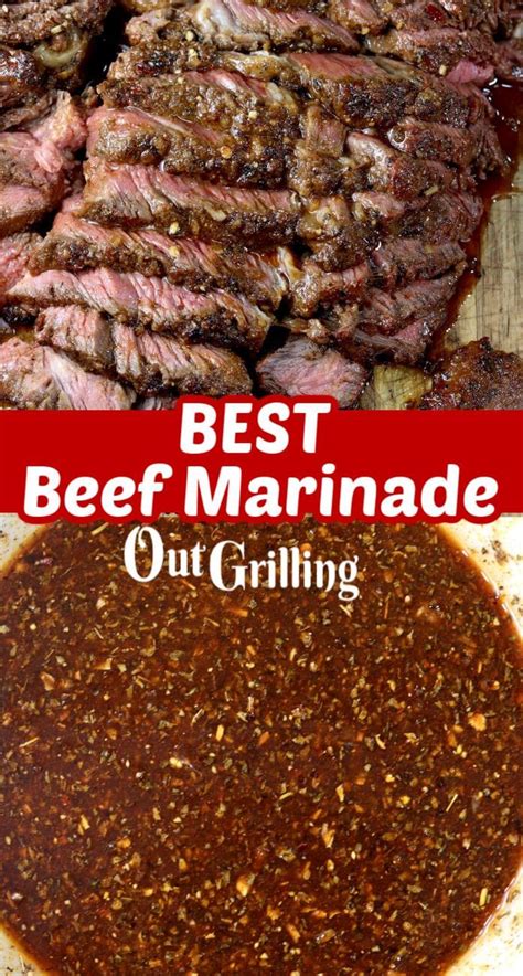 The Best Beef Marinade that is packed with flavor for grilling steaks ...