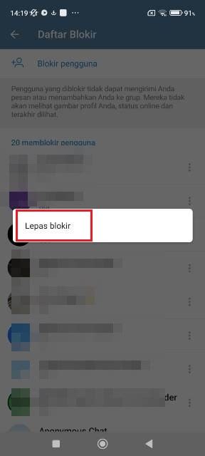 Cara Memblokir Kontak Di Telegram Ifaworldcup