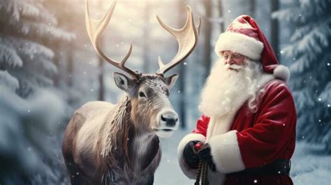 Santa Claus Reindeer Stock Photos, Images and Backgrounds for Free Download