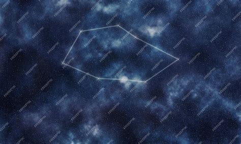 Premium Photo Vela Star Constellation Night Sky Constellation Lines