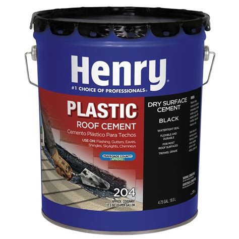 Henry 4 75 Gal 204 Plastic Roof Cement He204571 The Home Depot