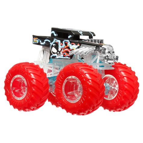 VEHICULO HOT WHEELS HYJ19 JUGUETE MONSTER TRUCKS CAMION SORPRESA ENERGIA DEMOLICION ESCALA 1 64