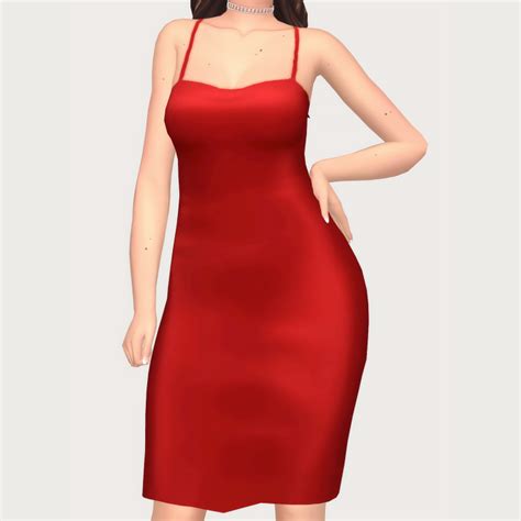 Install Satin Dress Female The Sims 4 Mods Curseforge