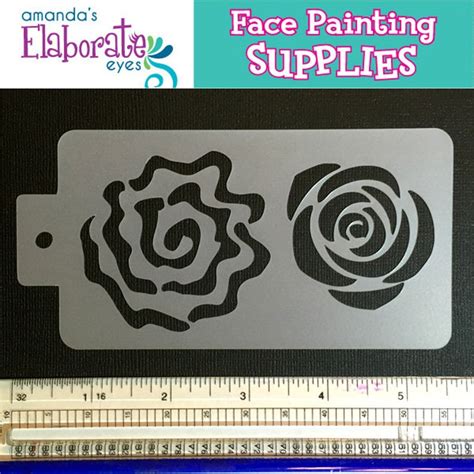 GRAFFITI FLOWERS Face Painting Stencil medium - Etsy