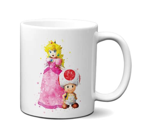 Caneca Mario Bros Princesa Peach Toad Presente Game Criativo No Elo