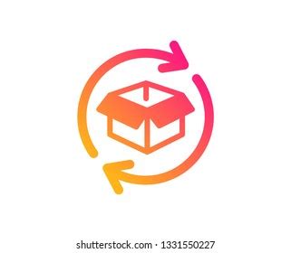 Exchange Goods Icon Return Parcel Sign Stock Vector Royalty Free