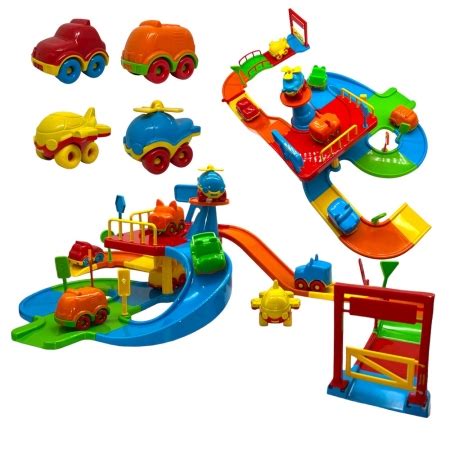 Pista De Carrinhos Track Racing Lançador Brinquedo Infantil DengoToys