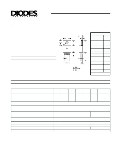 MBR2045CT Datasheet 1 2 Pages DIODES 20A SCHOTTKY BARRIER RECTIFIER