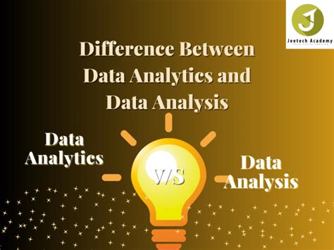 Difference Between Data Analytics And Data Analysis Jeetech Academy